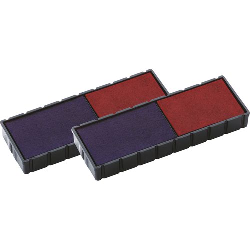 Stamp Pads & Ink Colop E/12/2 Replacement Stamp Pad Fits Mini-Dater S120/WD Blue/Red (Pack 2)