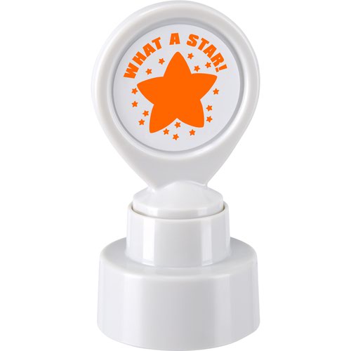 Colop Self Inking Motivational Stamp Orange What A Star