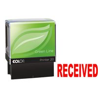COLOP GREEN LINE WORD STAMP RECEIVED