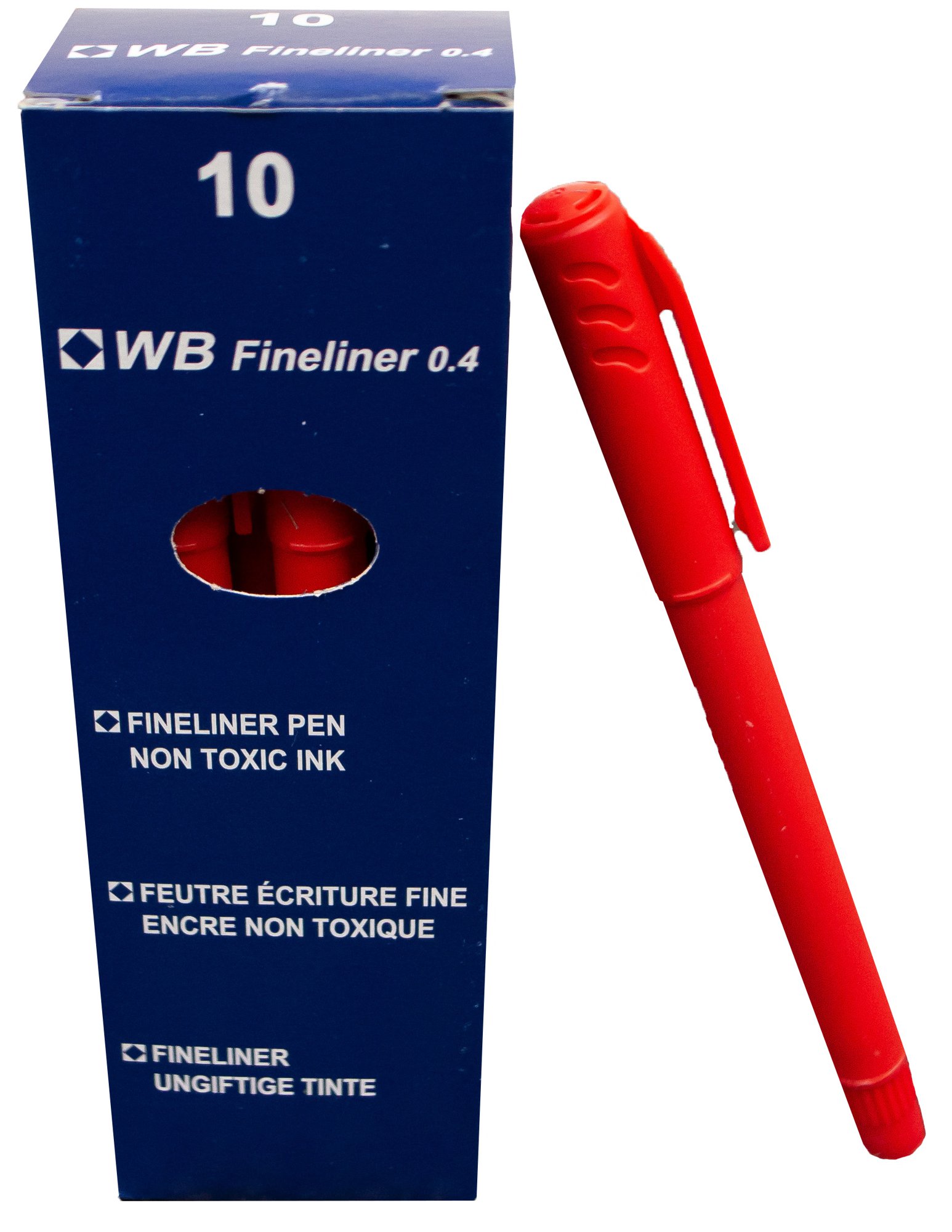 FINELINER PEN 0.4MM RED