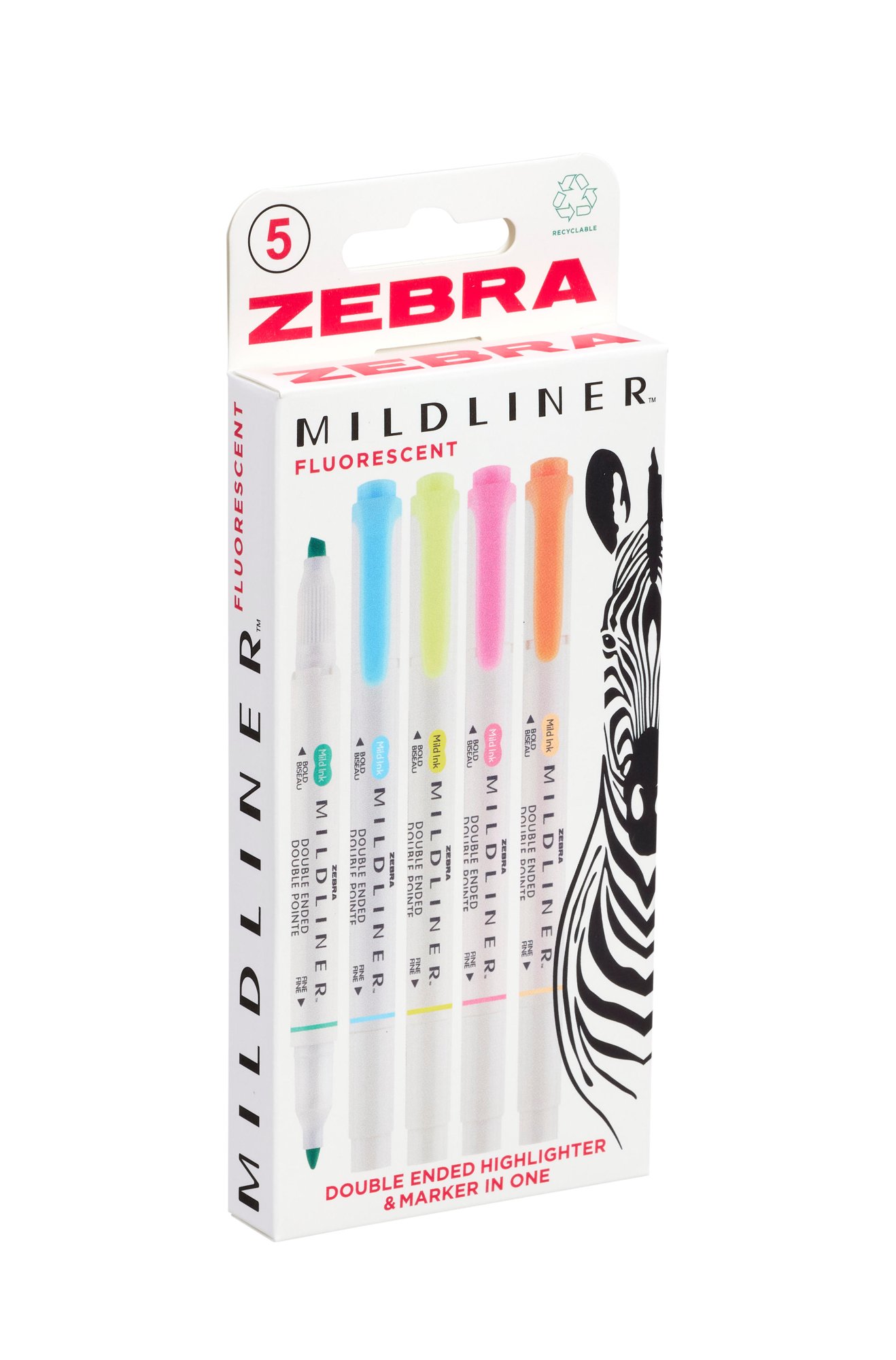 MILDLINER 5 PACK FLUORESCENT