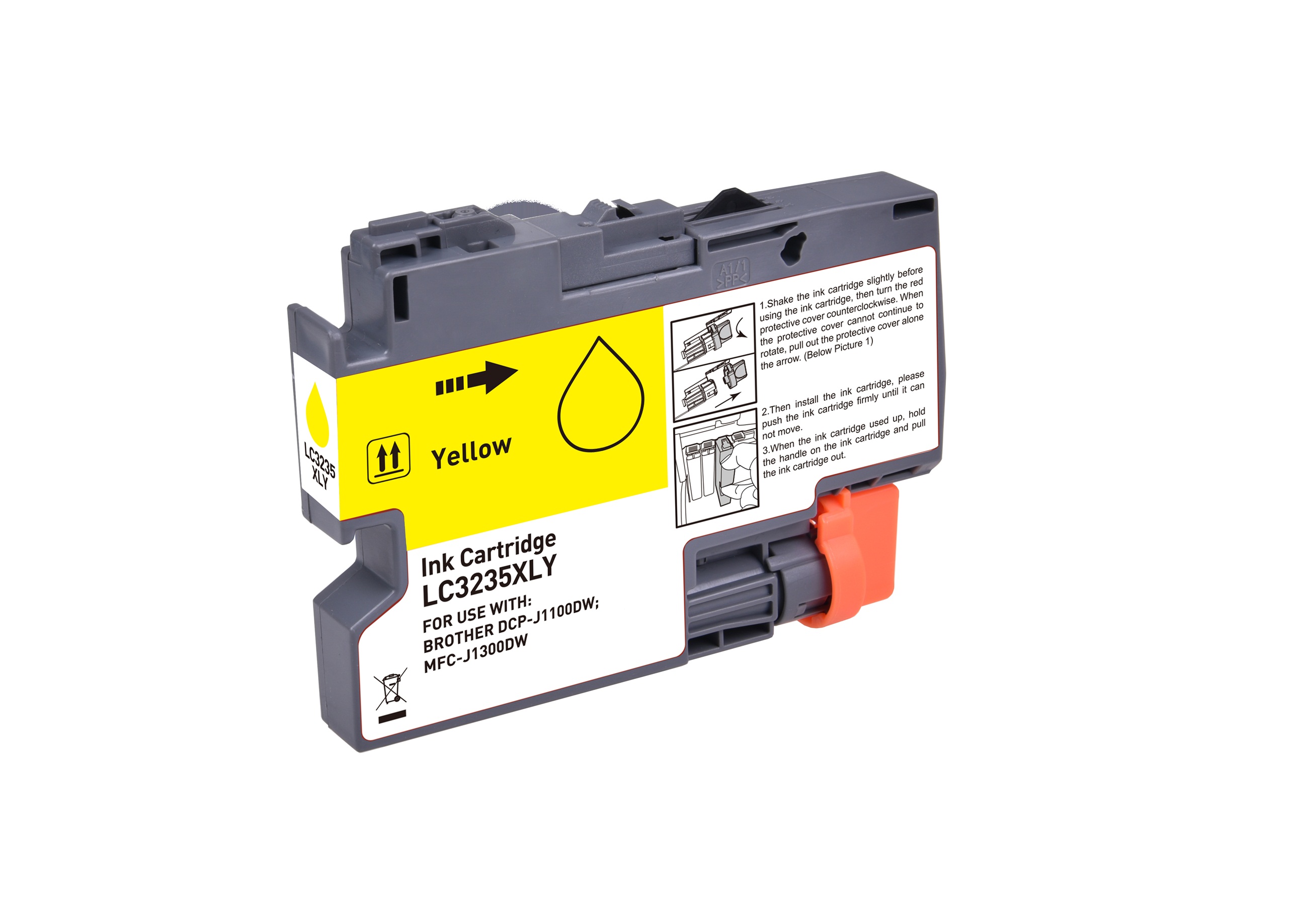 Brother Compat Inkjet LC3235XLY Yellow 5k Yield