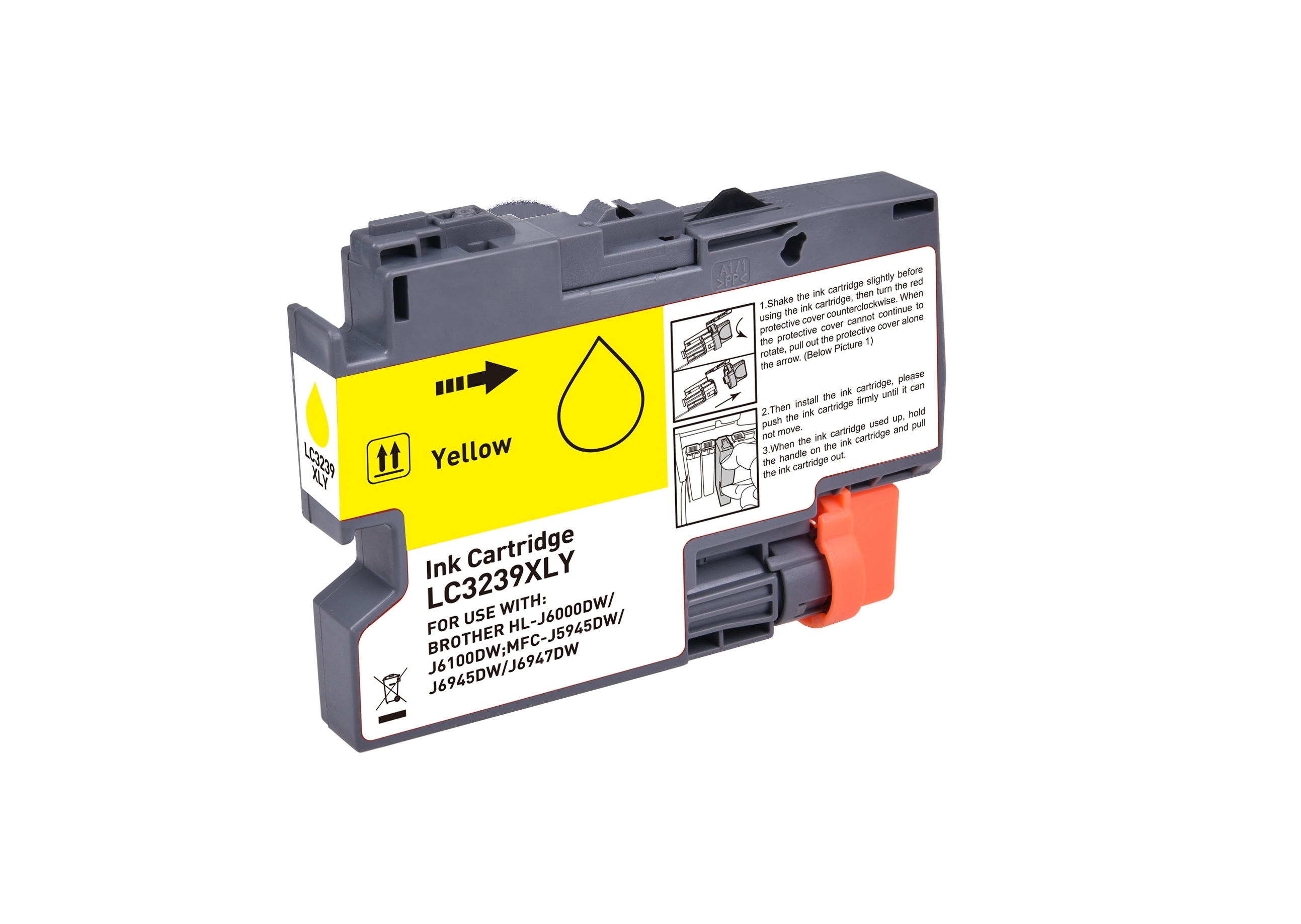 Brother Compat Inkjet LC3239XLY Yellow 5k Yield