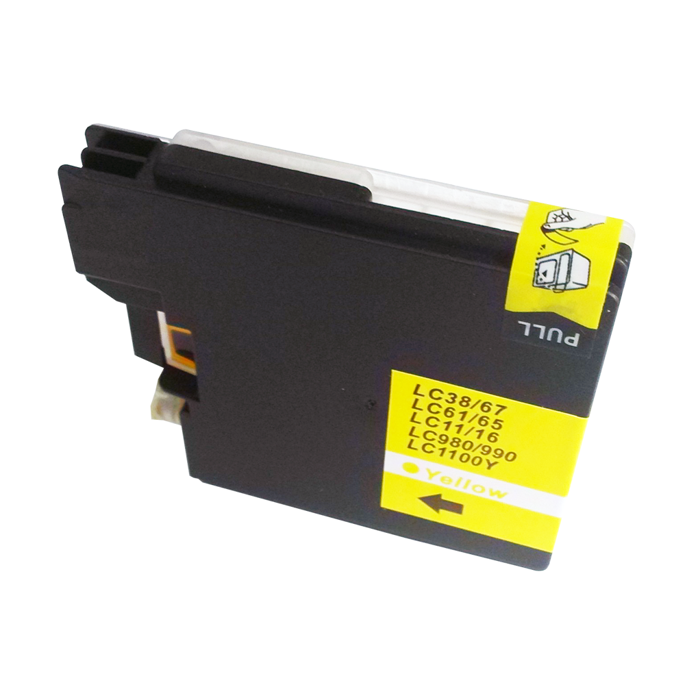 TonerCare-CArtridge+Comp+Brother+MFC290C+Yellow+Ink+Cartridge+LC1100Y+also+for+LC980Y