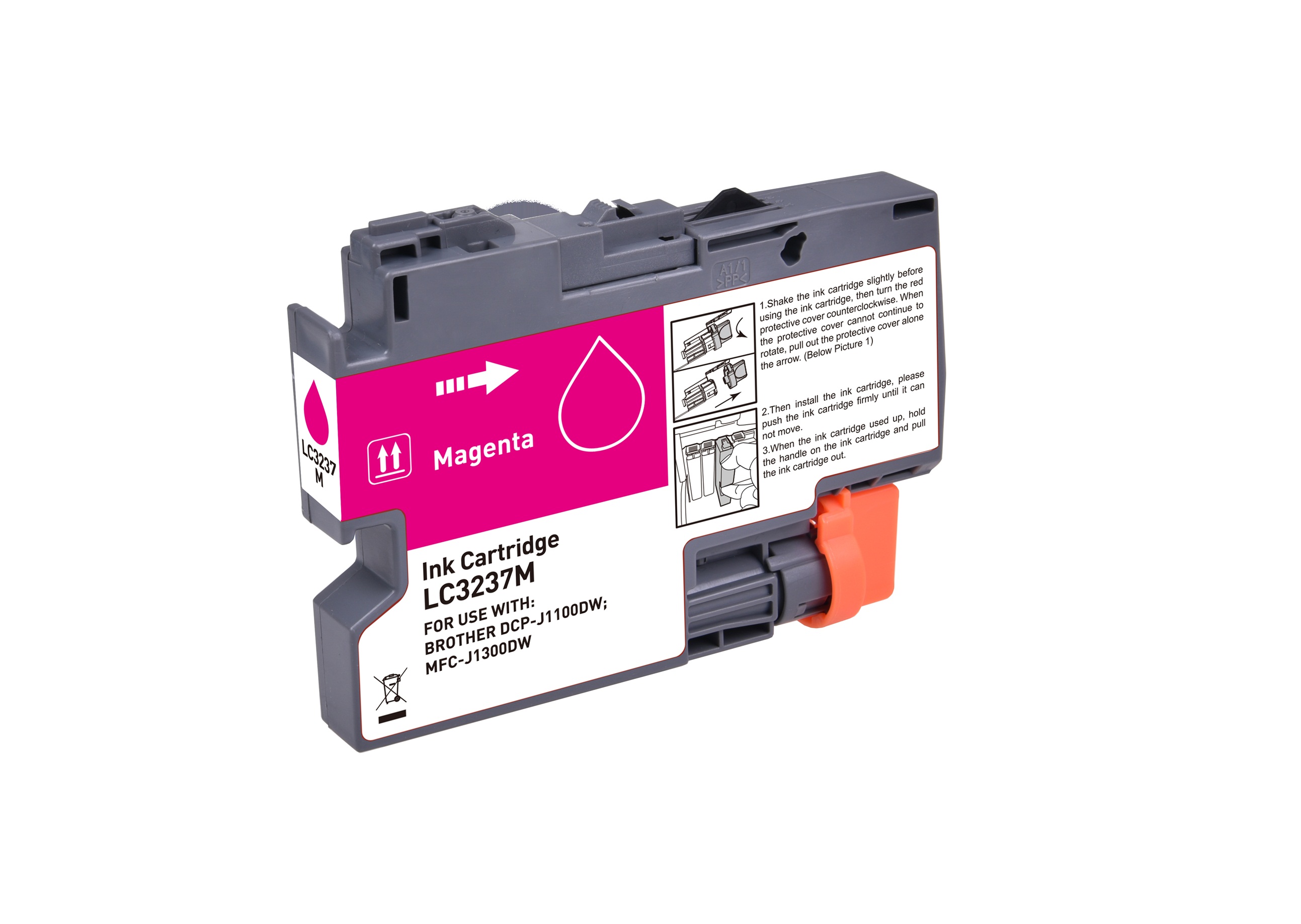 Brother Compat Inkjet LC3237M Magenta 1.5k Yield Brother Compat Inkjet LC3237M Magenta 1.5k Yield