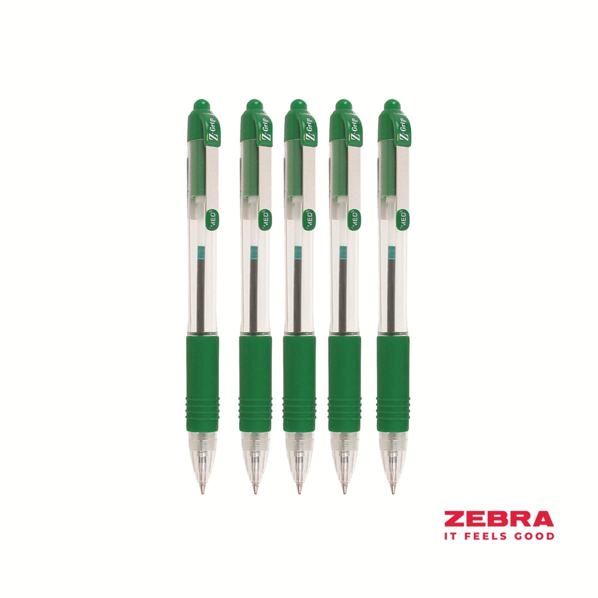 Z-GRIP RETR BALLPOINT PEN GREEN BOX 12