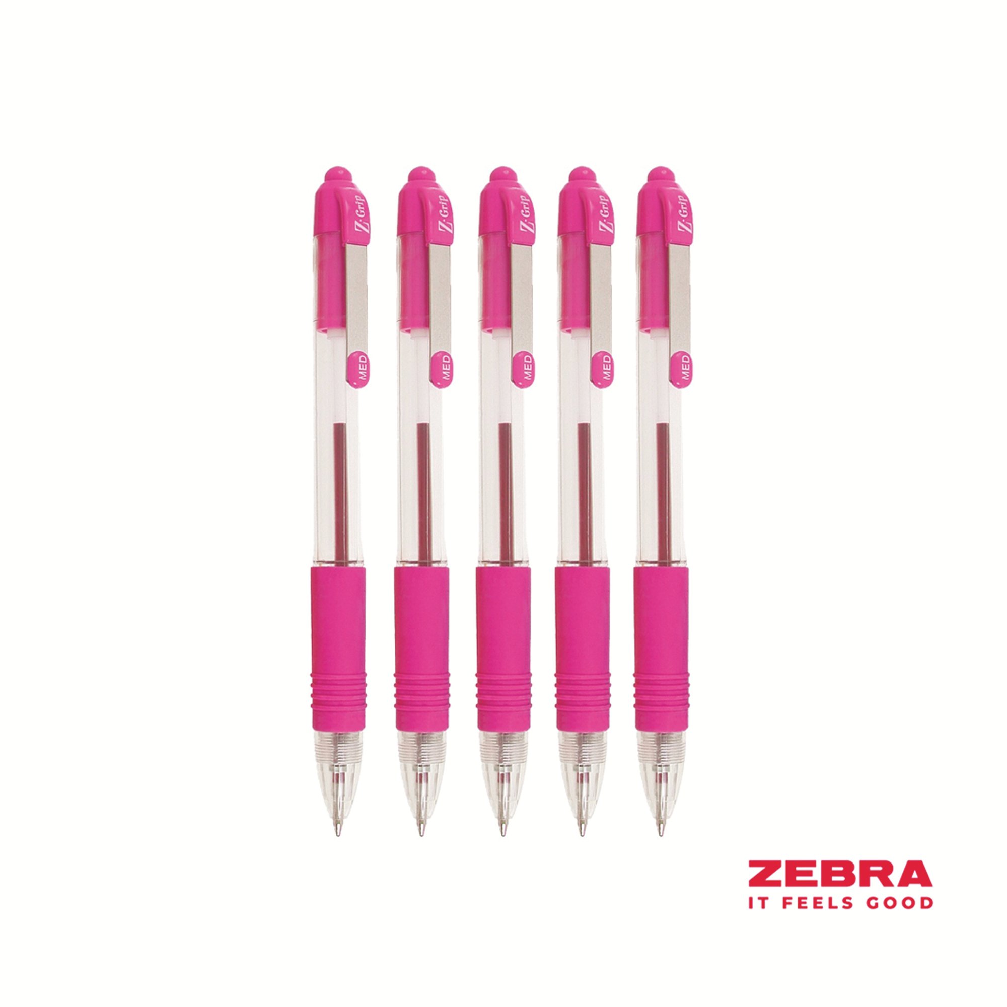 Z-GRIP RETR BALLPOINT PEN PINK BOX 12