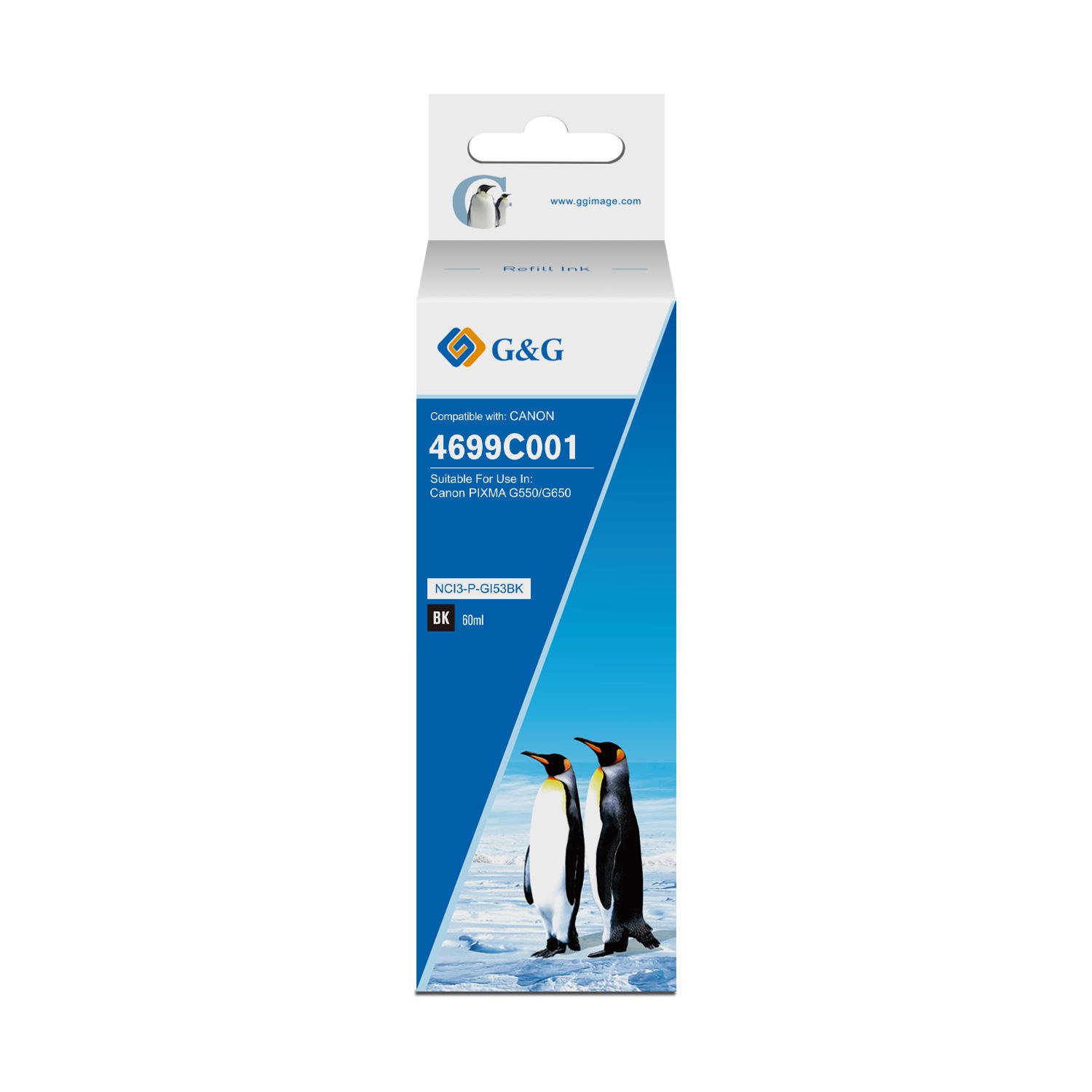 COMP CANON G+G GI-53BK BLACK INK BOTTLE