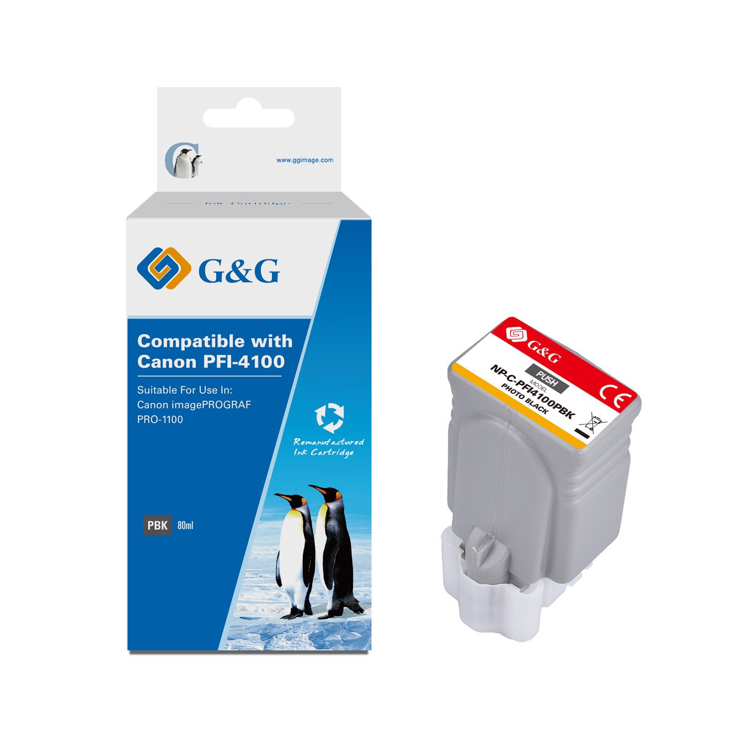 COMP CANON G+G PFI?4100PBK PHBLACK INK