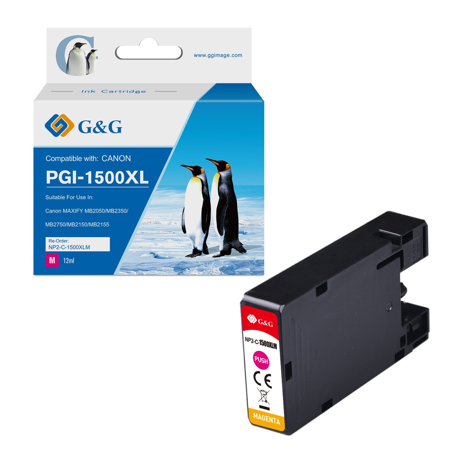 COMP CANON PGI-1500XLM HI YLD MAG INK CT
