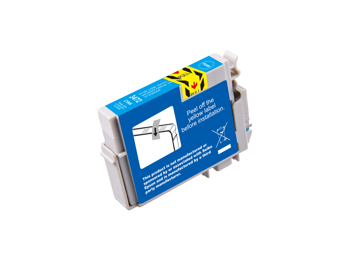 Epson Compat Ink Cyan T3472