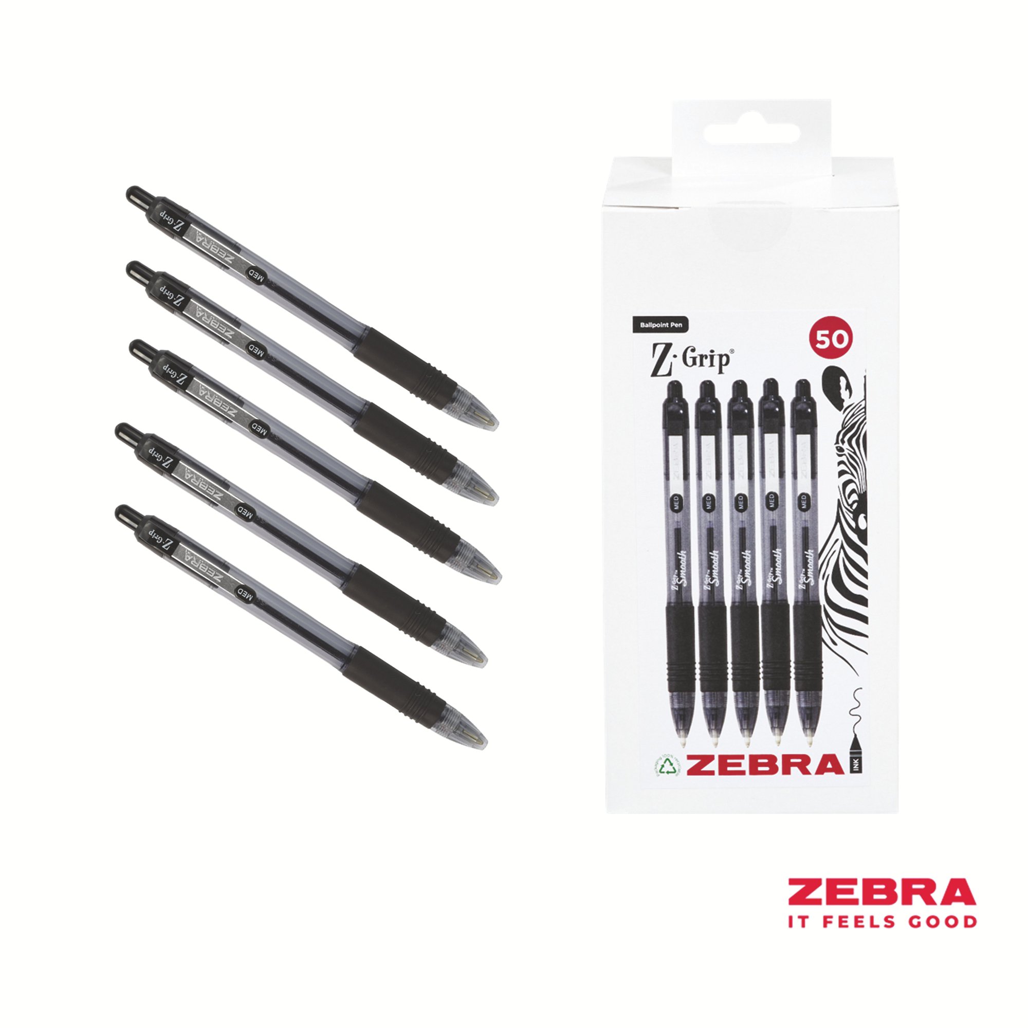 Z-GRIP SMOOTH RETR BPNT PEN BLACK BOX50