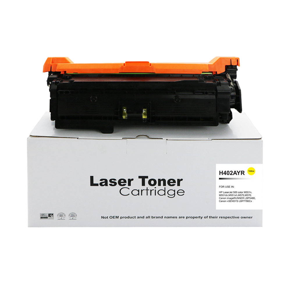TonerCare-CArtridge+Reman+HP+507A+Laserjet+500+Yellow+Toner+CE402A+also+for+Canon+732