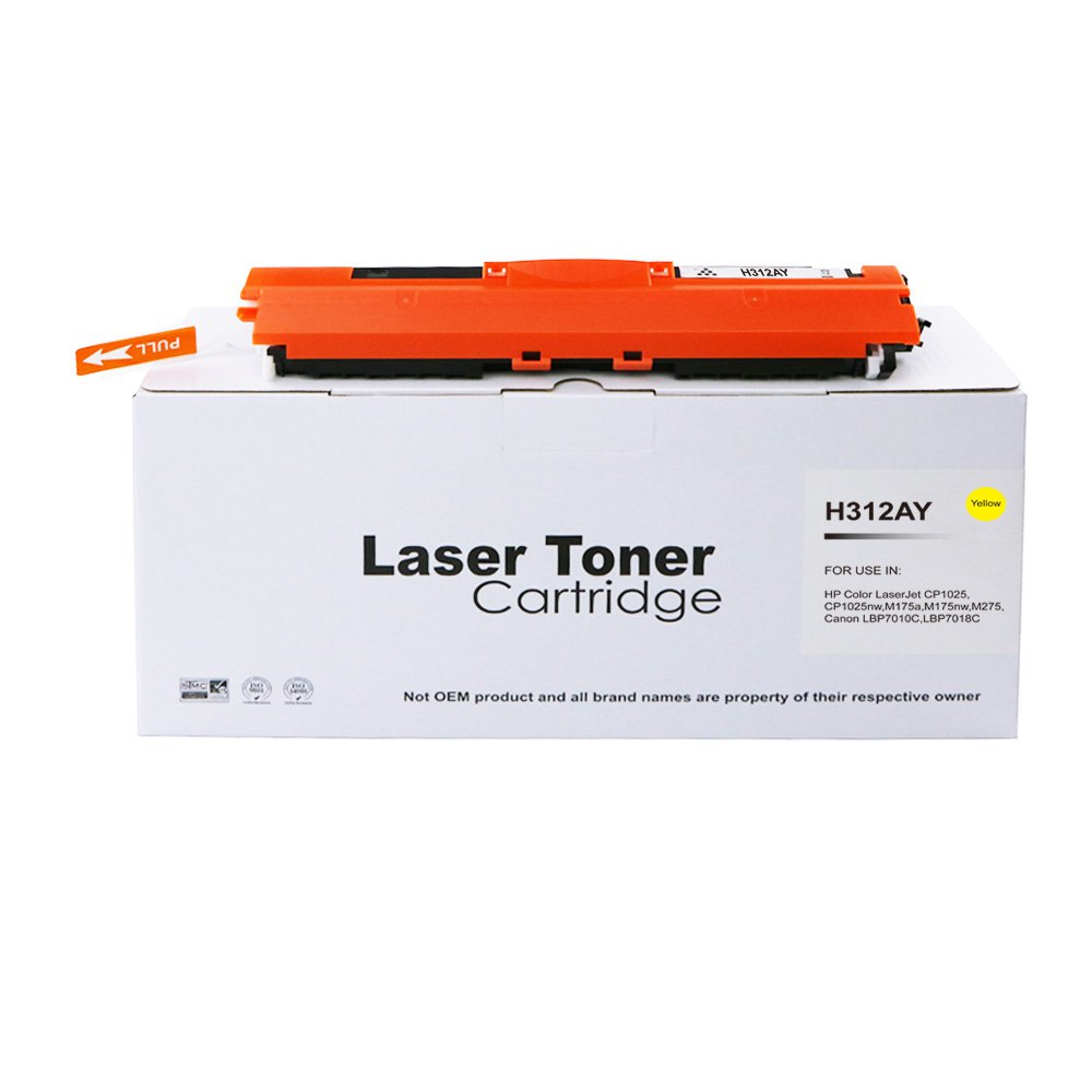 Compatible for HP Toner Yellow CE312A /CF352A/729Y 1k