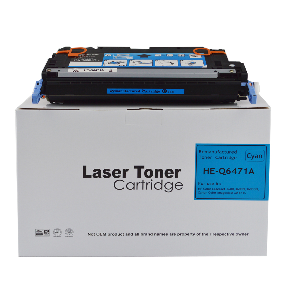 Compatible for HP Toner Cyan Q6471A /711C 4k