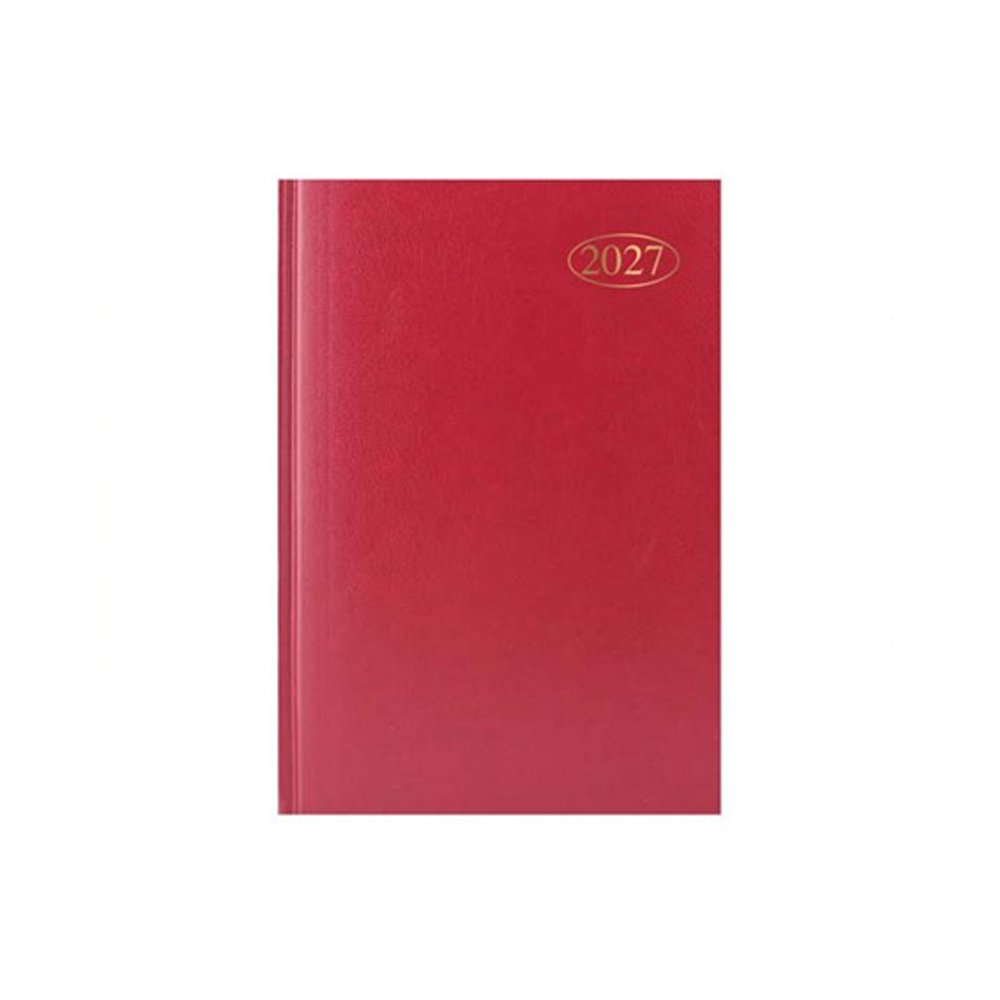 A5 2027 WEEK TO VIEW DIARY - RED (1)