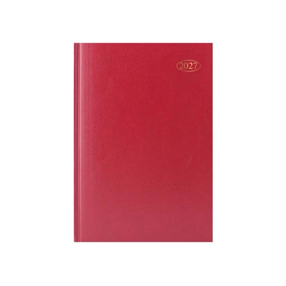 A4 2027 WEEK TO VIEW DIARY - RED (1)