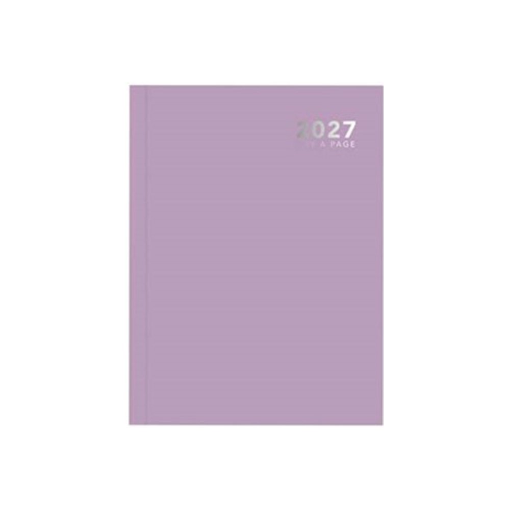 A5 2027 DAY A PAGE DIARY BRIGHT PURPLE C