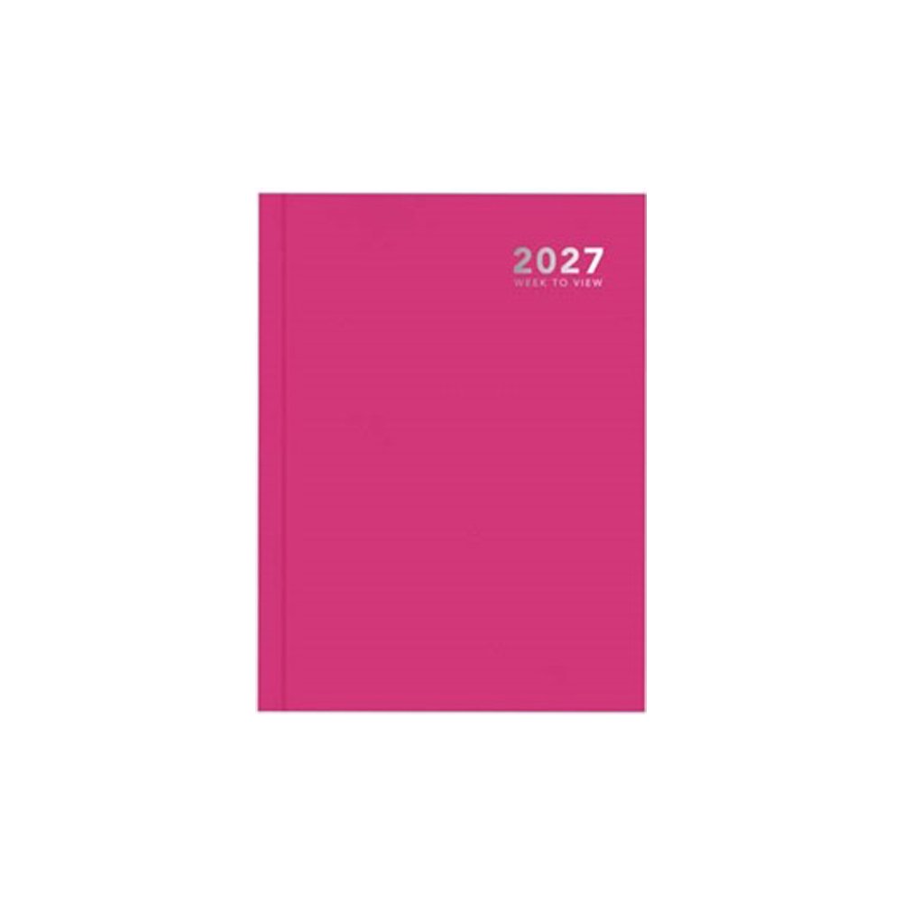 A5 2027 WTV DIARY BRIGHT PINK CASEBOUND