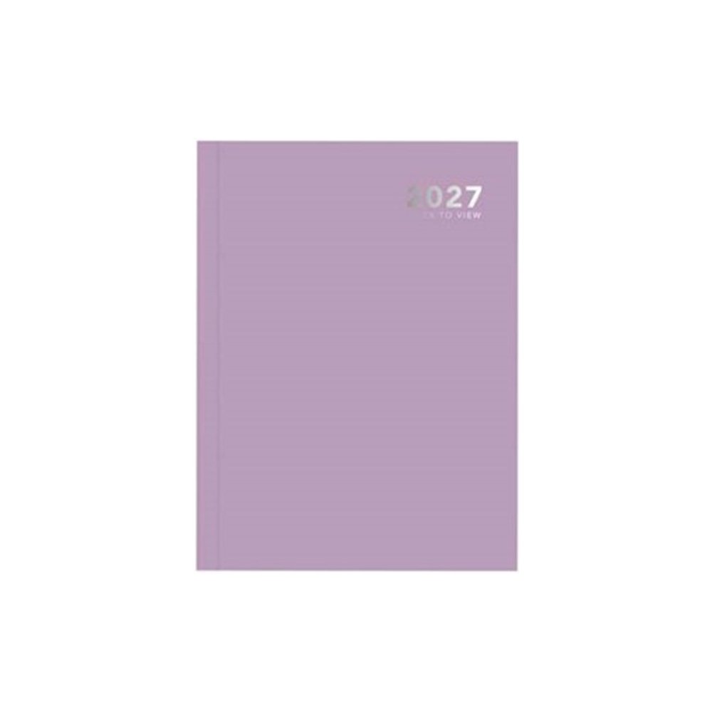 A5 2027 WTV DIARY BRIGHT PURPLE CASEBOUN