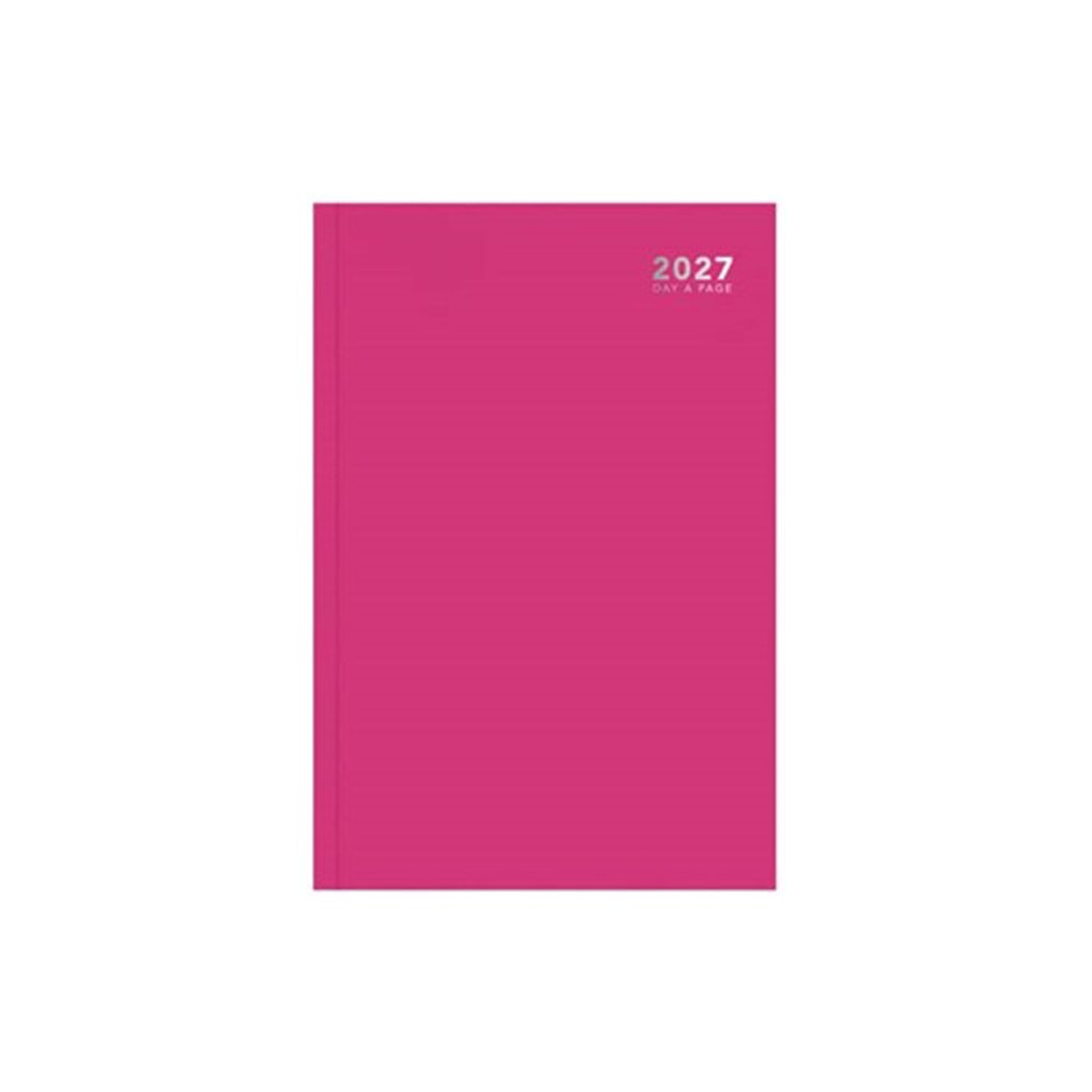 A4 2027 DAY A PAGE DIARY BRIGHT PINK CAS