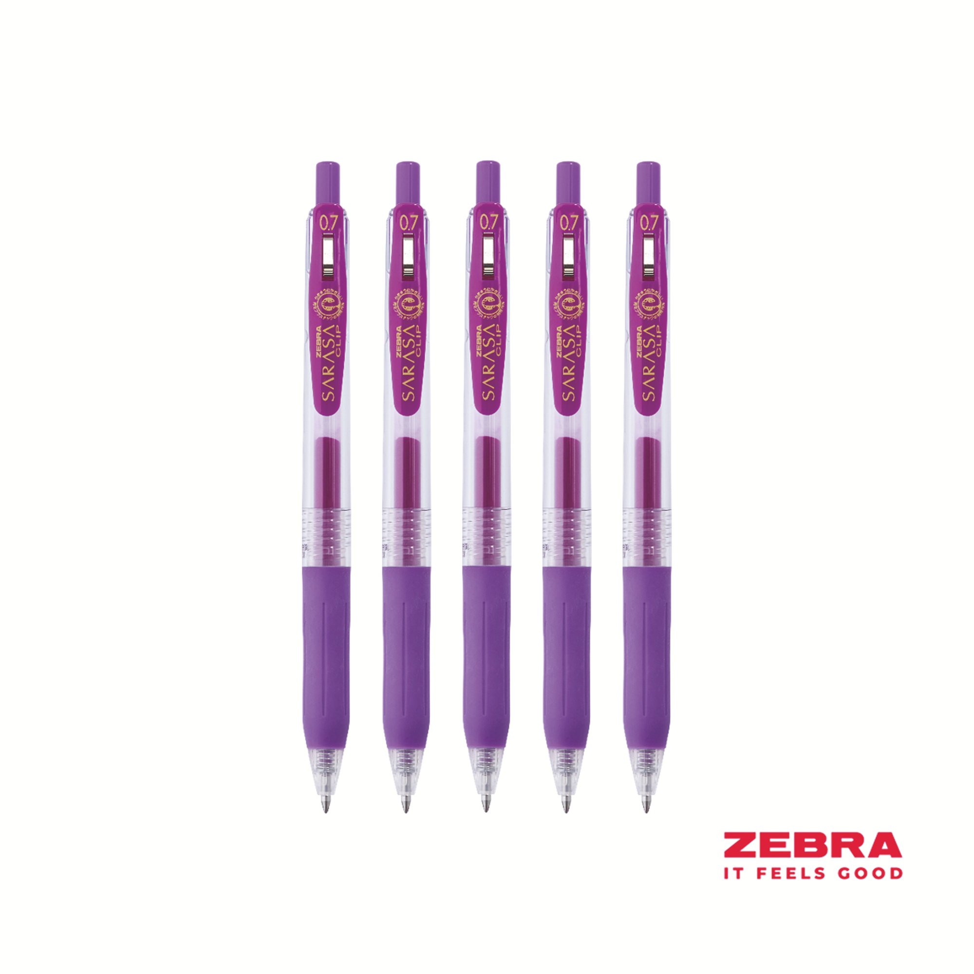 ECO SARASA GEL RETR RBALL 0.7MM VI BX12