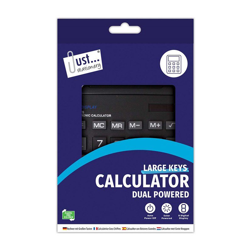 LARGE KEY DESK CALCULATOR 135 X 185MM