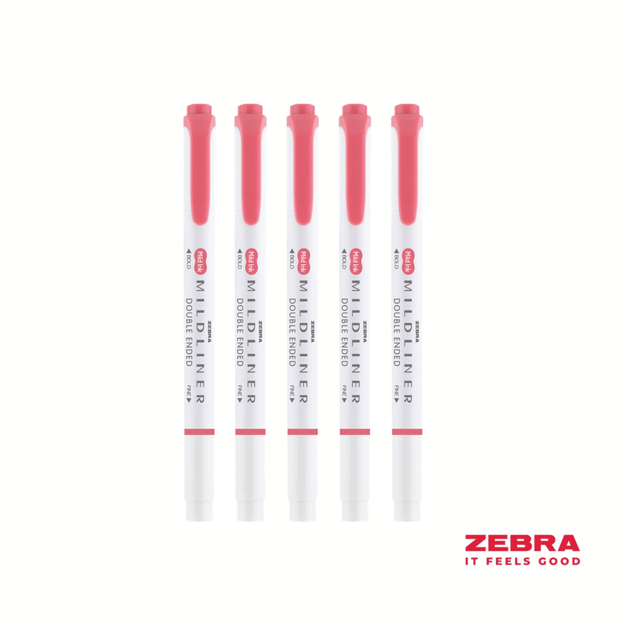 MILDLINER DBL END PERM MARKER RED BX10