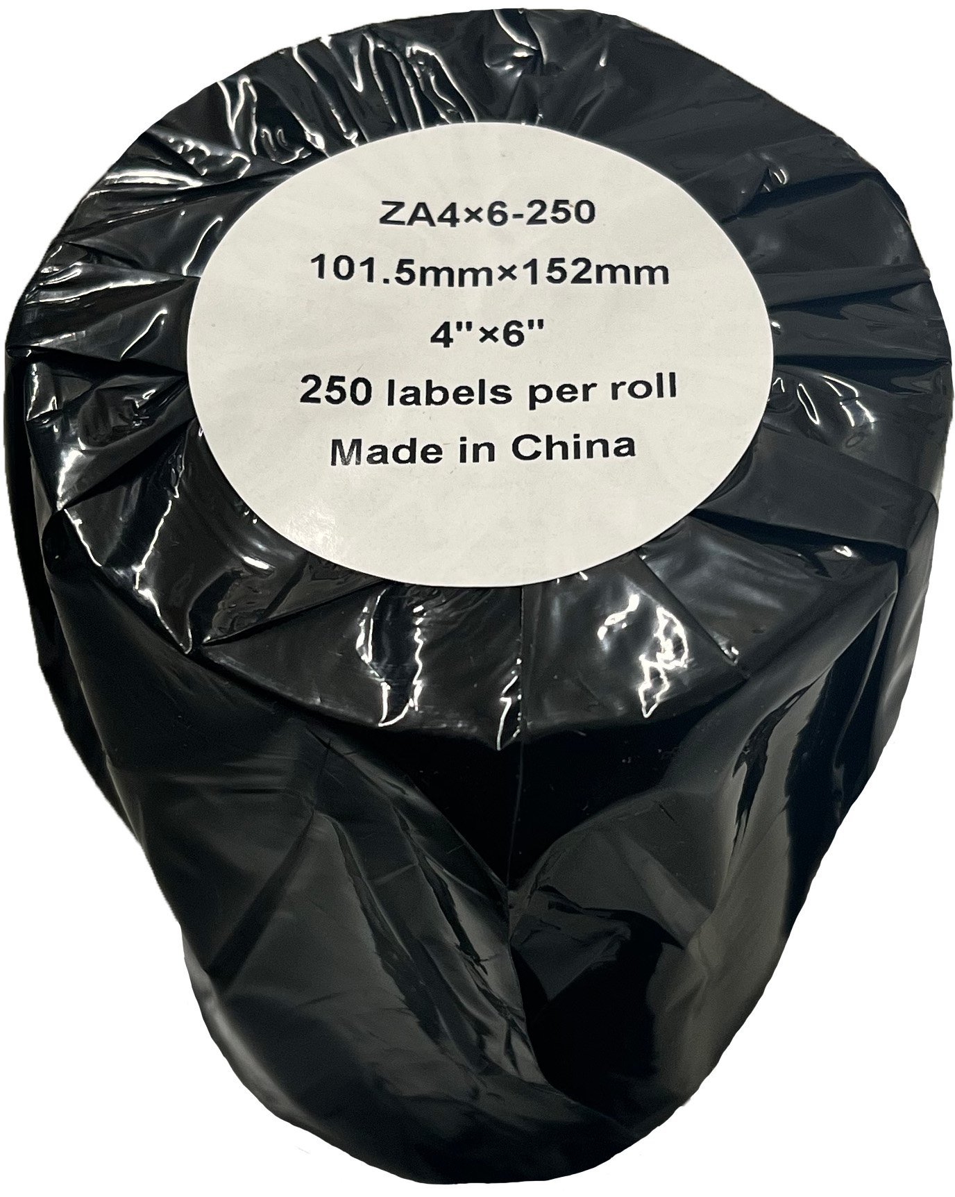 COMP ZEBRA 101.6X152.4 WH LABEL ROLL-250