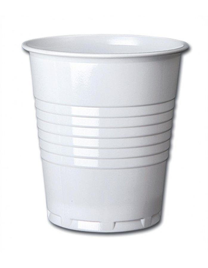 7OZ WHITE SQUAT PLASTIC VENDING CUPS