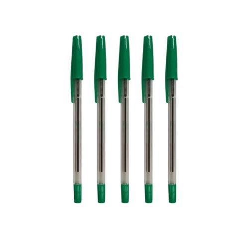 Ballpoint+Pen+Medium+Green+Pack+of+50