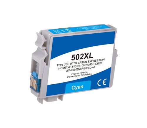 Compatible+Epson+502XLC+Cyan+Hi+Cap+C13T02W24010+Inkjet