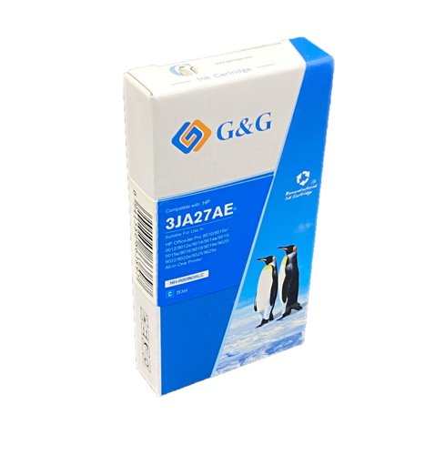 Remanufactured HP G+G 3JA27AE 963XL Cyan Ink Cartridge - Ink Level Shown Remanufactured HP G+G 3JA27AE 963XL Cyan Ink Cartridge - Ink Level Shown