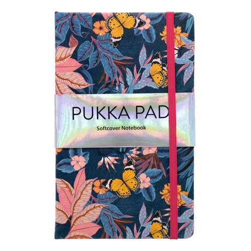 Pukka Bloom Softcover Notebook Blue (Pack of 3) Pukka Bloom Softcover Notebook Blue (Pack of 3)