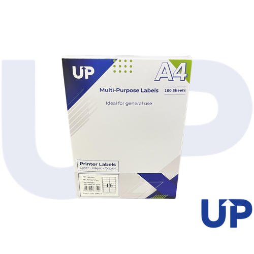 Alpa-Cartridge+A4+Multipurpose+Labels+16+Per+Sheet+99.1+x+34mm+%28White%29+Pk+of+100