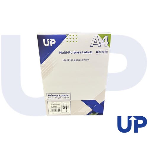 Alpa-Cartridge+A4+Multipurpose+Labels+24+Per+Sheet+64+x+33.9mm+%28White%29+Pk+of+100