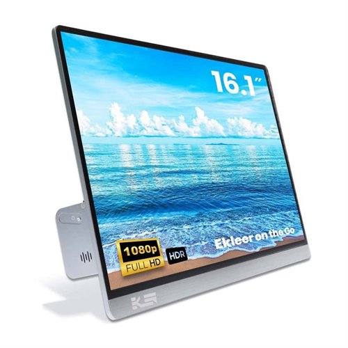 EKLEER 16” Portable LCD Display Screen USB Type C - Includes protective travel pouch EKLEER 16” Portable LCD Display Screen USB Type C - Includes protective travel pouch