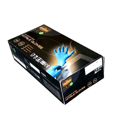 Nitrile+Powder+Free+Gloves+%28Blue%29+Pk+of+100+Large