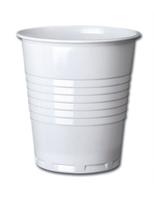 7OZ WHITE SQUAT PLASTIC VENDING CUPS