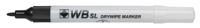 UP DRYWIPE BULLET FINE PEN BLACK (10)