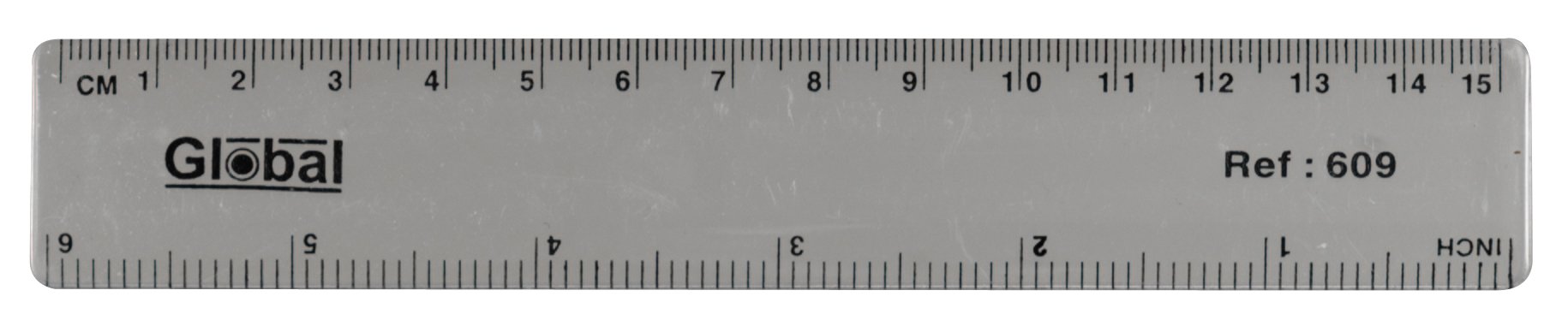 UP 150MM CLEAR PLASTIC RULER SINGLE (1)