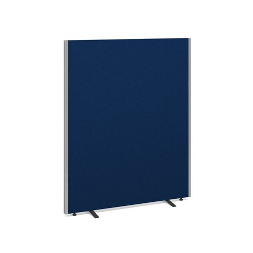 Floor standing fabric screen 1500mm high x 1200mm wide - blue