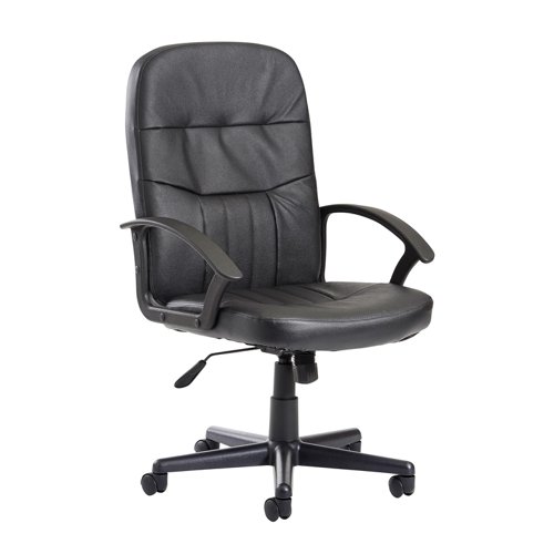 Cavalier+managers+chair+-+black+leather+faced