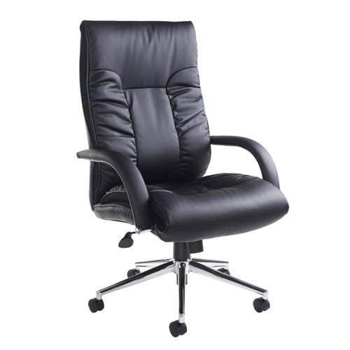 Derby+high+back+executive+chair+-+black+faux+leather