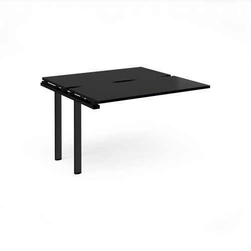 Adapt add on unit single 1200mm x 1200mm - black frame, black top Adapt add on unit single 1200mm x 1200mm - black frame, black top