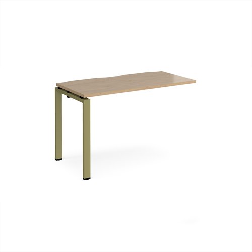Adapt add on unit single 1200mm x 1600mm - green frame, kendal oak top Adapt add on unit single 1200mm x 1600mm - green frame, kendal oak top
