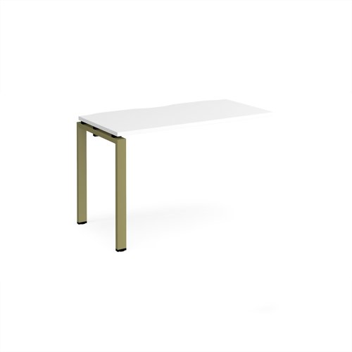 Adapt add on unit single 1200mm x 600mm - green frame, white top Adapt add on unit single 1200mm x 600mm - green frame, white top