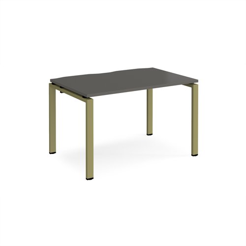 Adapt single desk 1200mm x 800mm - green frame, storm grey top Adapt single desk 1200mm x 800mm - green frame, storm grey top