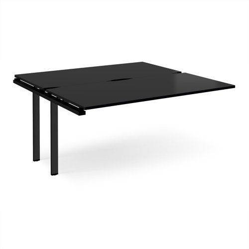 Adapt add on unit single 1600mm x 1600mm - black frame, black top Adapt add on unit single 1600mm x 1600mm - black frame, black top