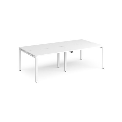 Adapt+double+back+to+back+desks+2400mm+x+1200mm+-+white+frame%2C+white+top
